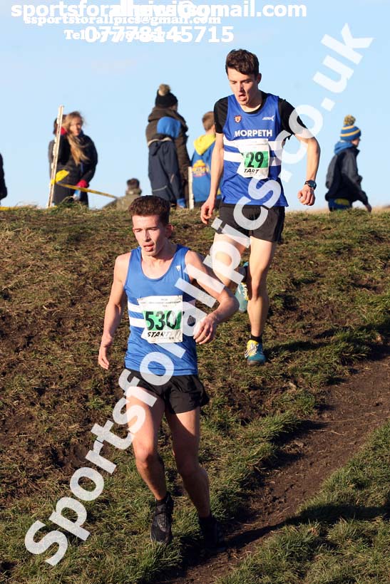 Mens under-20s North Eastern Cross Country, 2018 Northern Cross Country Champs., Wrekenton, Gateshead. Photo:  David T. Hewitson/Sports for All Pics